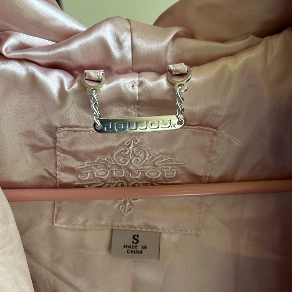 Jou Jou Soft Blush Pink Bomber Jacket - Picture 8 of 9